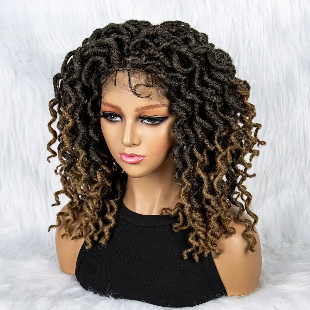 Lace Wig for Effortless Style: Knotless Box Braids Collection - 1B27 / 16inches