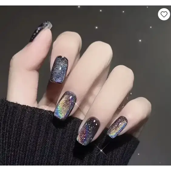 Laser Rainbow Cat’s Eye Nail Products for Unique Beauty Expression - Black Colour (glue)