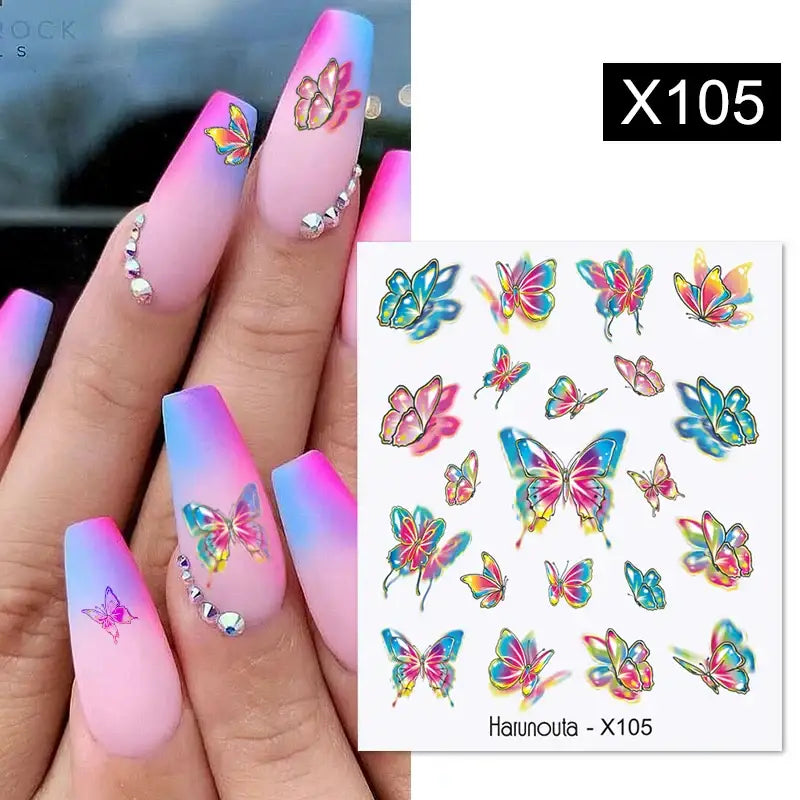 Lavender Spring Flower Nail Decals and Beauty Products at Queen Afro - X105