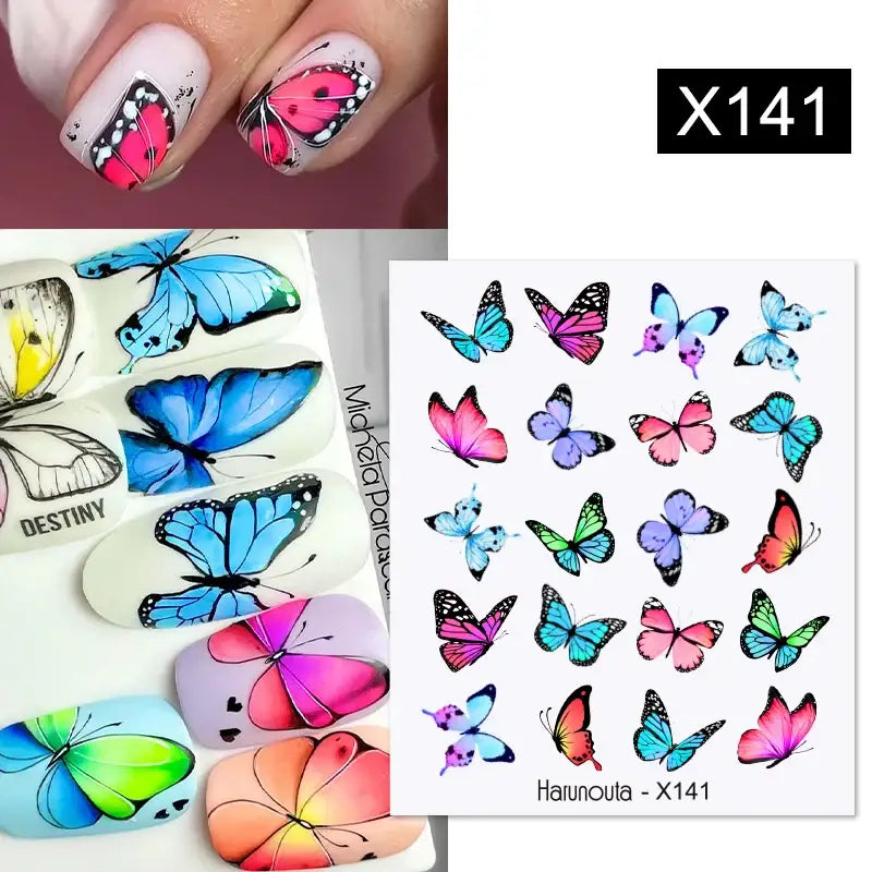 Lavender Spring Flower Nail Decals and Beauty Products at Queen Afro - X141