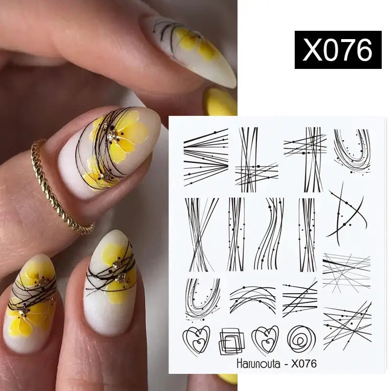 Lavender Spring Flower Nail Decals and Beauty Products at Queen Afro - X076