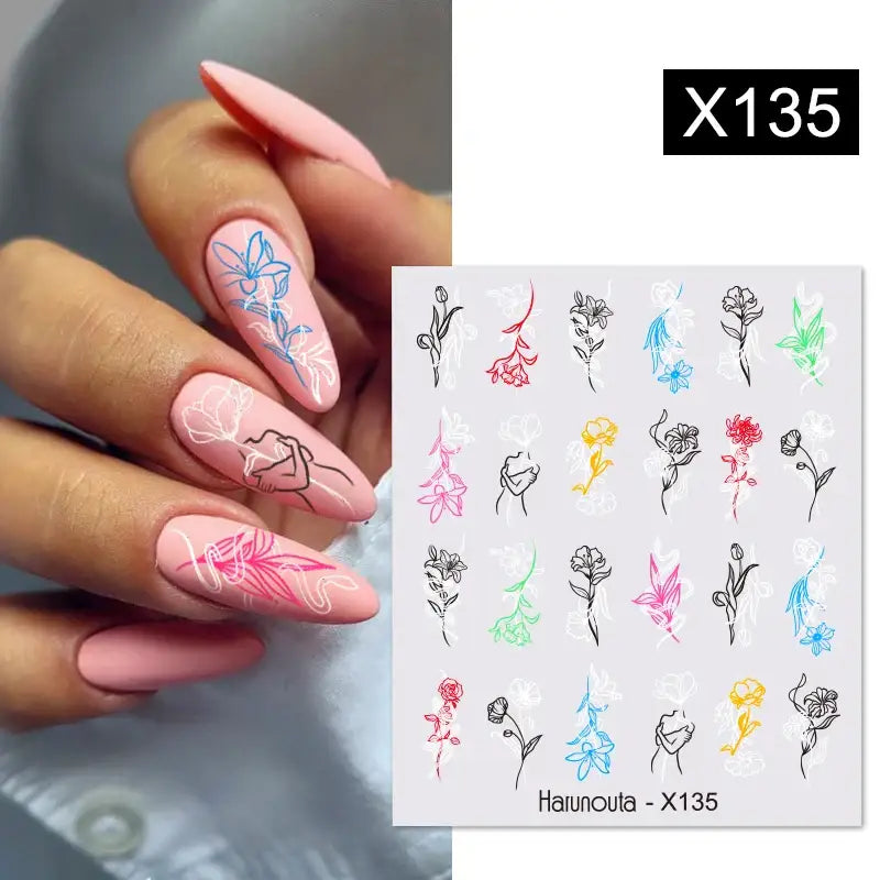 Lavender Spring Flower Nail Decals and Beauty Products at Queen Afro - X135