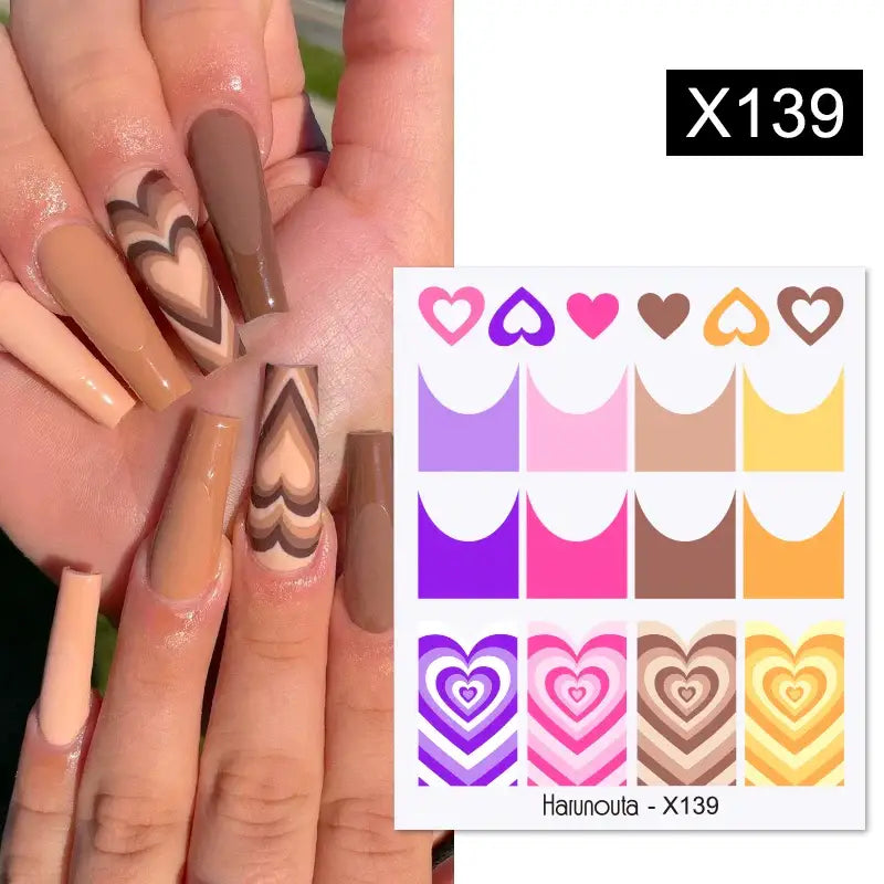 Lavender Spring Flower Nail Decals and Beauty Products at Queen Afro - X139