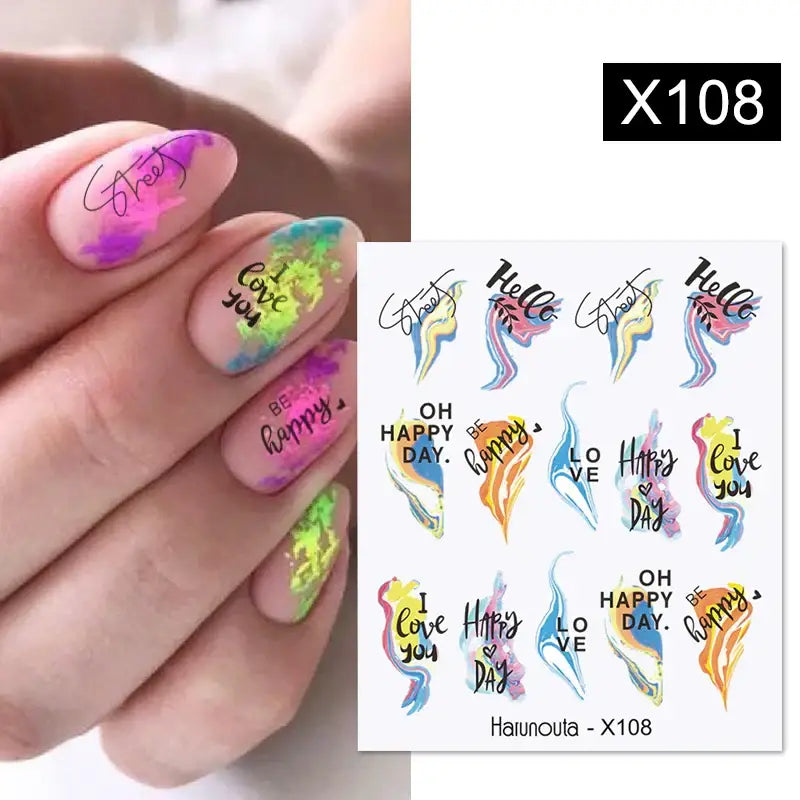 Lavender Spring Flower Nail Decals and Beauty Products at Queen Afro - X108