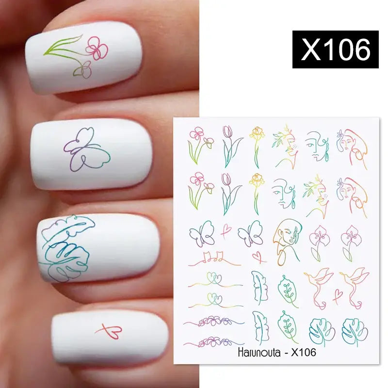 Lavender Spring Flower Nail Decals and Beauty Products at Queen Afro - X106