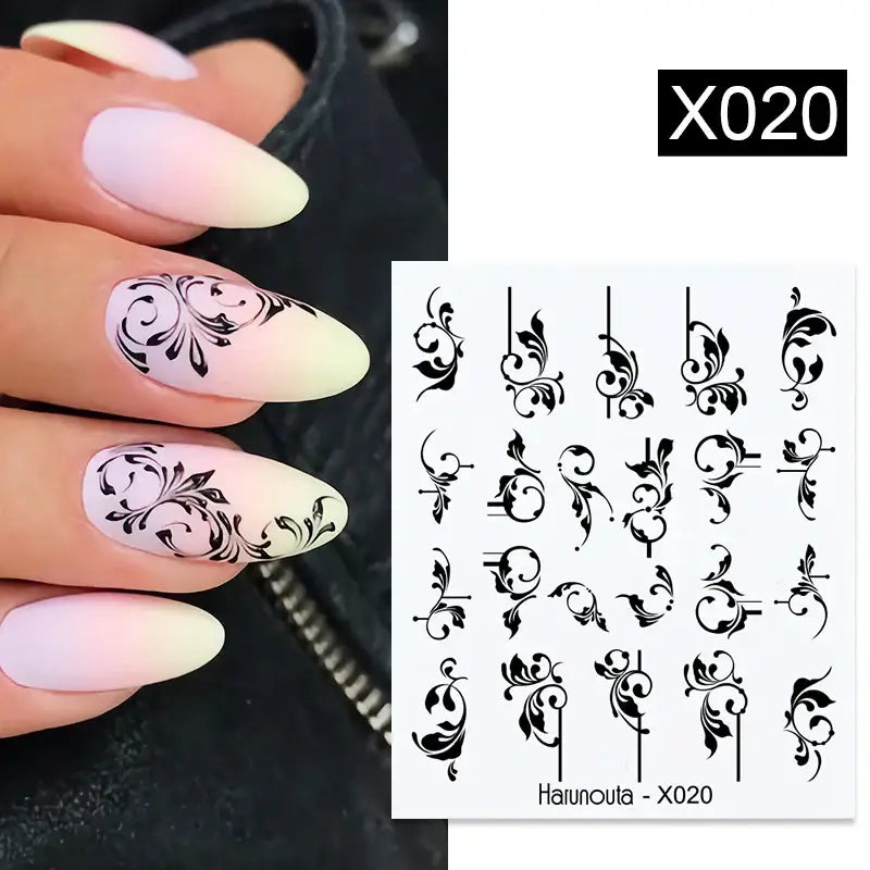 Lavender Spring Flower Nail Decals and Beauty Products at Queen Afro - X020