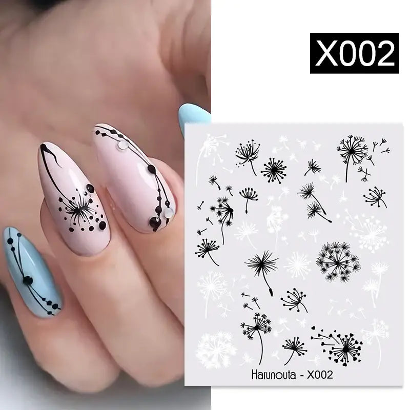 Lavender Spring Flower Nail Decals and Beauty Products at Queen Afro - X002