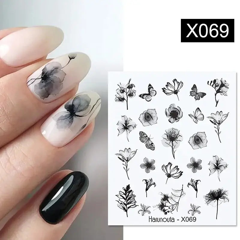 Lavender Spring Flower Nail Decals and Beauty Products at Queen Afro - X069