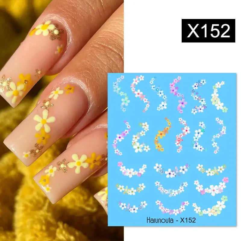 Lavender Spring Flower Nail Decals and Beauty Products at Queen Afro - X152