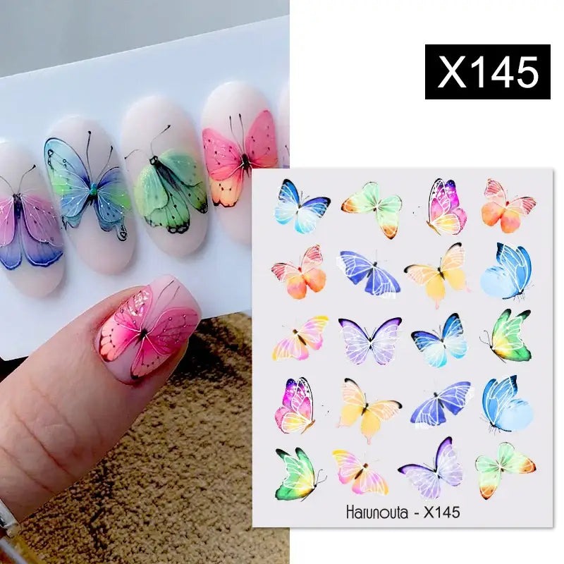 Lavender Spring Flower Nail Decals and Beauty Products at Queen Afro - X145