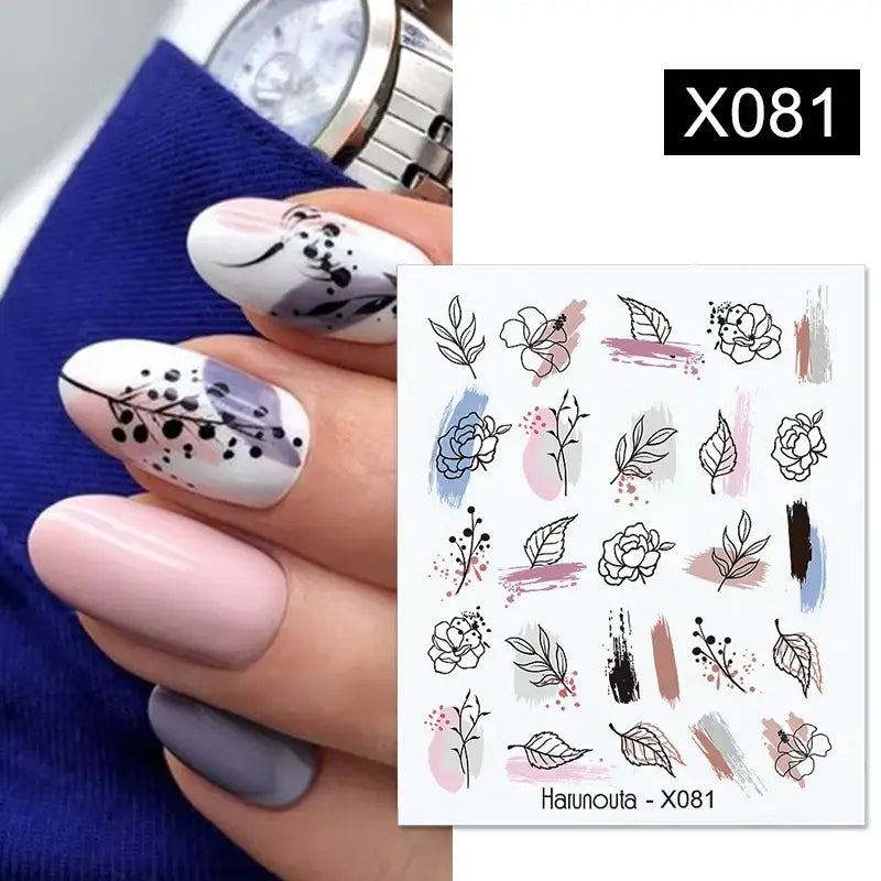 Lavender Spring Flower Nail Decals and Beauty Products at Queen Afro - X081