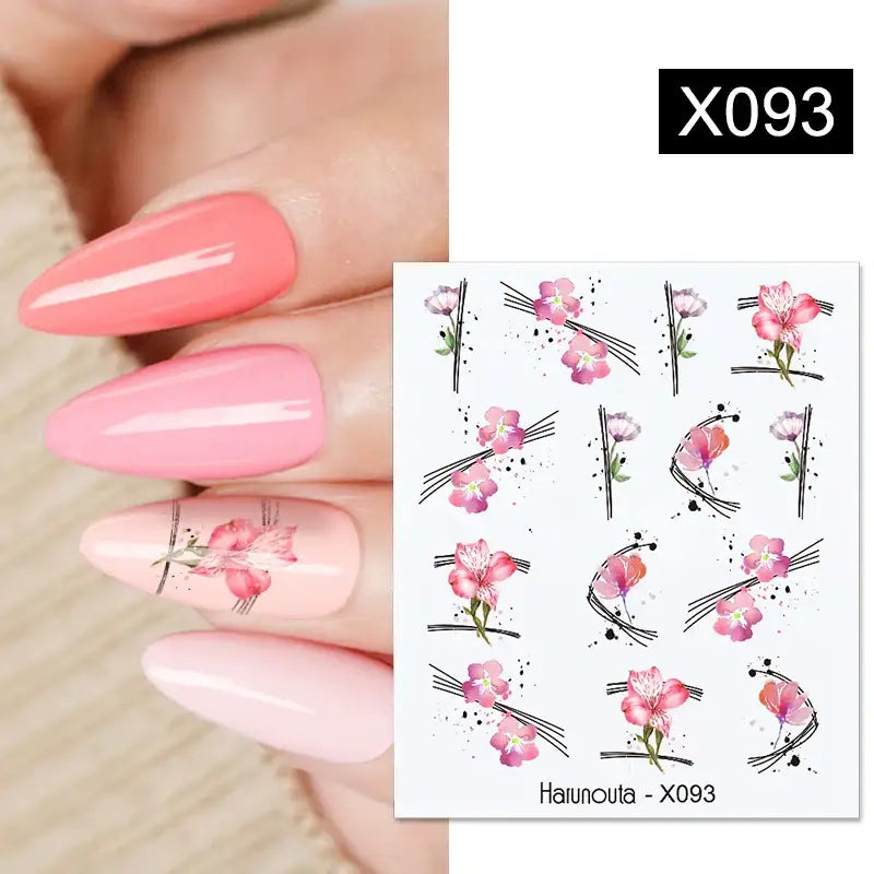 Lavender Spring Flower Nail Decals and Beauty Products at Queen Afro - X093