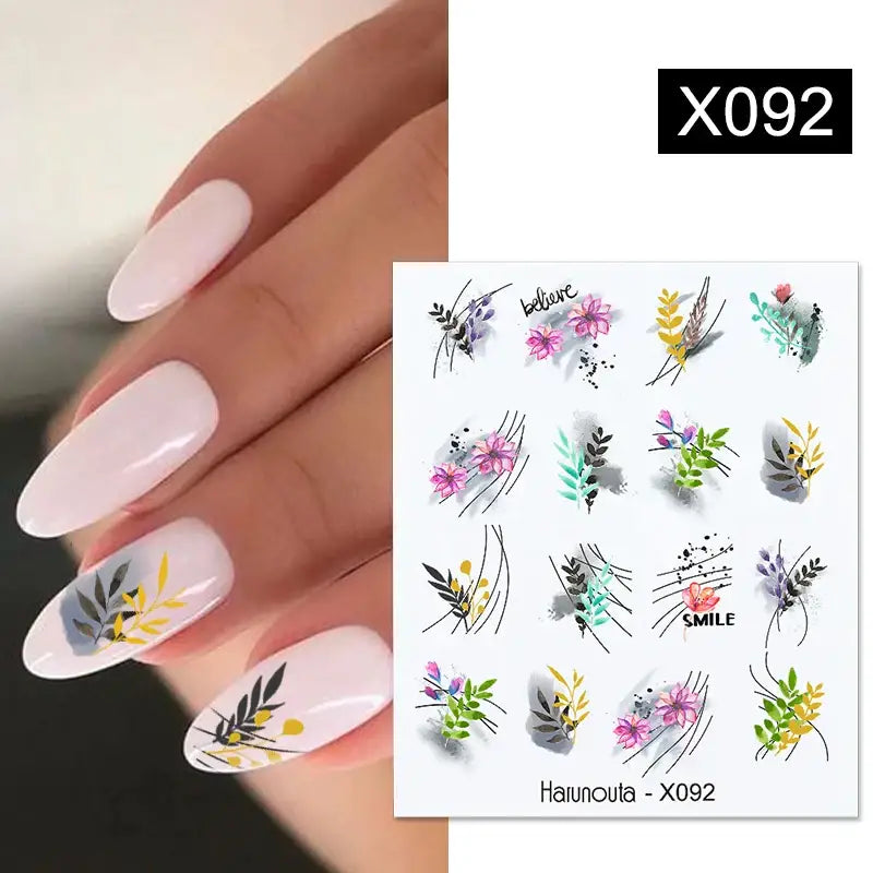 Lavender Spring Flower Nail Decals and Beauty Products at Queen Afro - X092