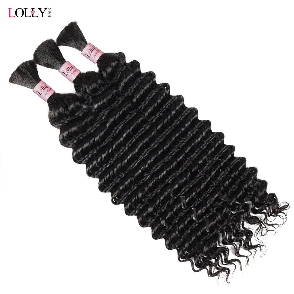 Luxury Deep Wave Human Hair Bundles in Natural Color