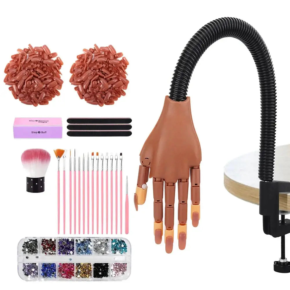 Nail Art Essentials and Practice Hands at Queen Afro