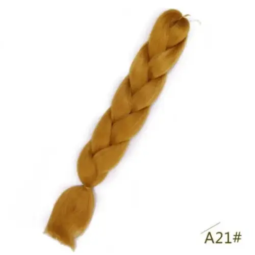 New Arrivals: Black Star Jumbo Braiding Hair for Unique Styles - A21 / 24inches / 1Pcs/Lot