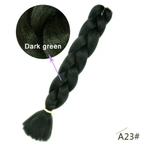 New Arrivals: Black Star Jumbo Braiding Hair for Unique Styles - A23 / 24inches / 1Pcs/Lot