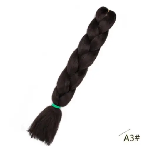 New Arrivals: Black Star Jumbo Braiding Hair for Unique Styles - A3 / 24inches / 1Pcs/Lot