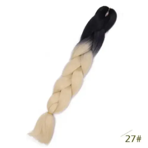 New Arrivals: Black Star Jumbo Braiding Hair for Unique Styles - B27 / 24inches / 1Pcs/Lot