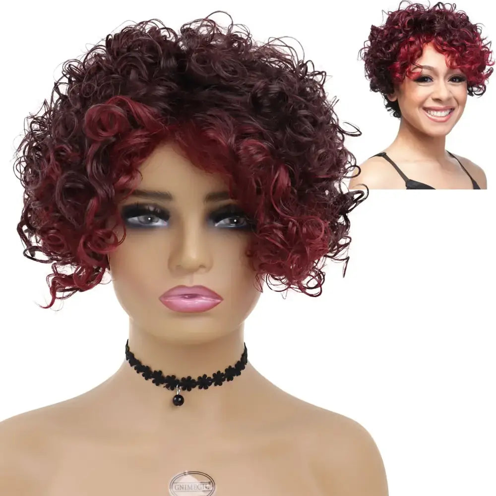 New Arrivals: Discover Kinky Curly Highlight Wigs and Accessories - Auburn