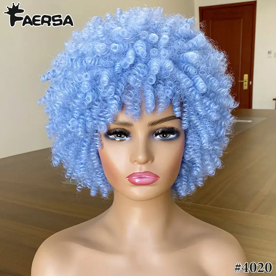 New Arrivals: Embrace Short Afro Kinky and Kinky Curly Wigs - 4020 / 1pc / 8inches