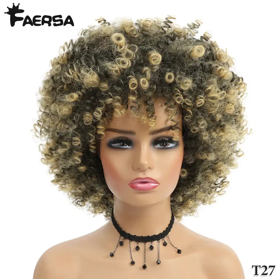 New Arrivals: Embrace Short Afro Kinky and Kinky Curly Wigs - T27 / 1pc / 8inches