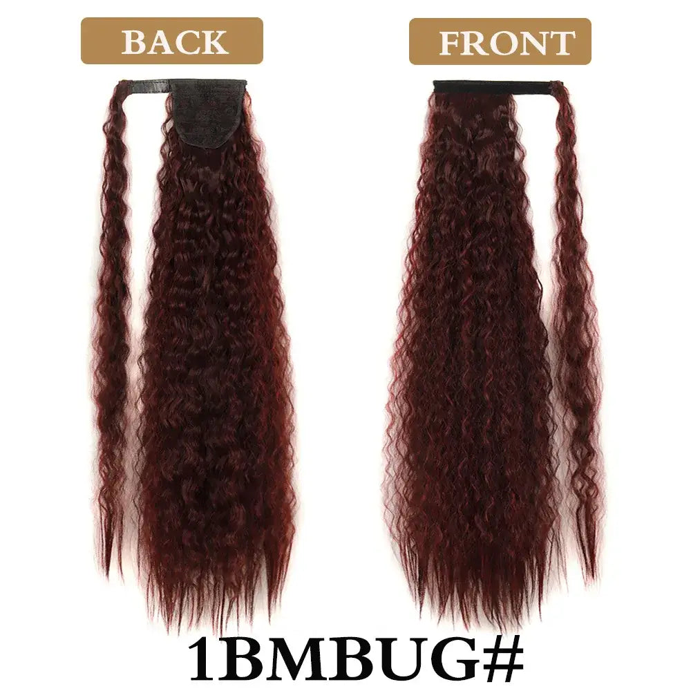 New Arrivals: Long Synthetic Corn Wavy Hairstyles and Wigs - MST8568-1BMBUG / 32inches