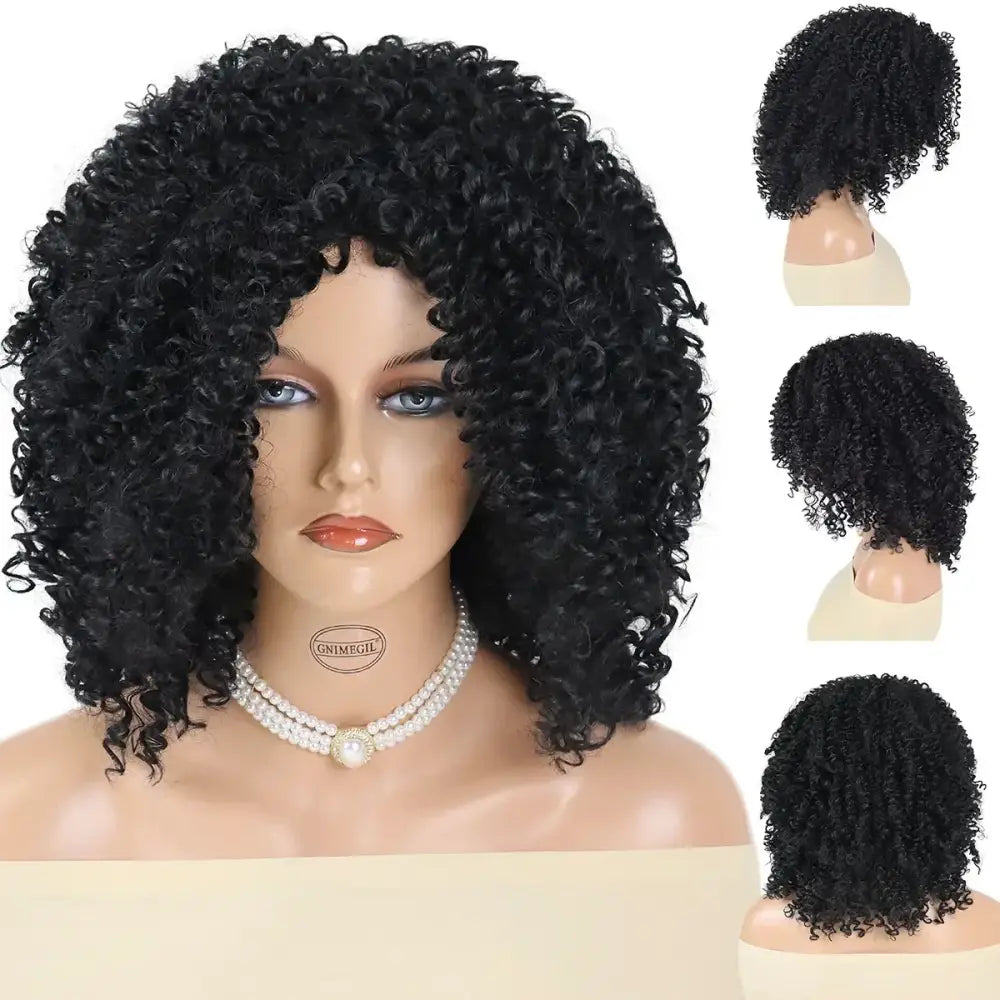 New Arrivals: Ombre Curly Brown Wigs for Fresh Beginnings - Big Fluffy Black