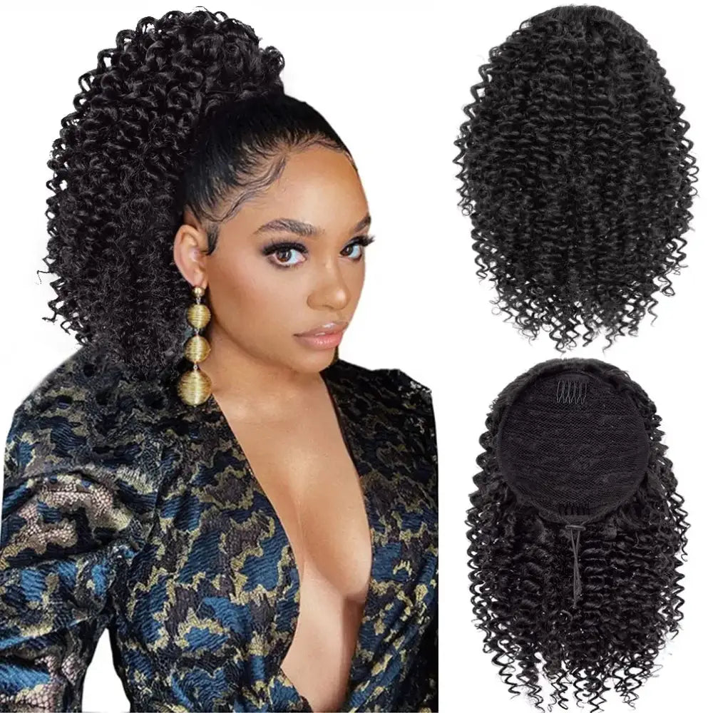 New Arrivals: Ponytail Extensions and Afro Kinky Curly Styles - WIG1-2 / 10inches