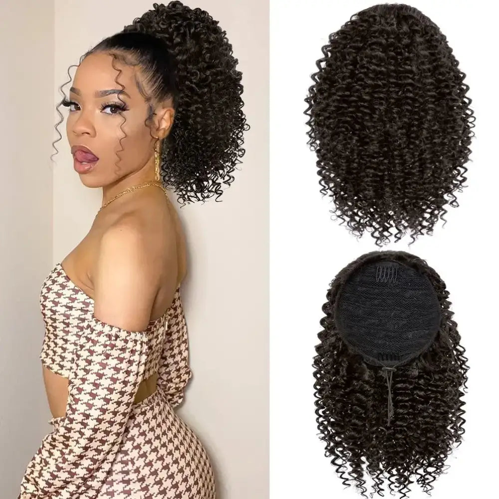 New Arrivals: Ponytail Extensions and Afro Kinky Curly Styles - WIG1-4 / 10inches