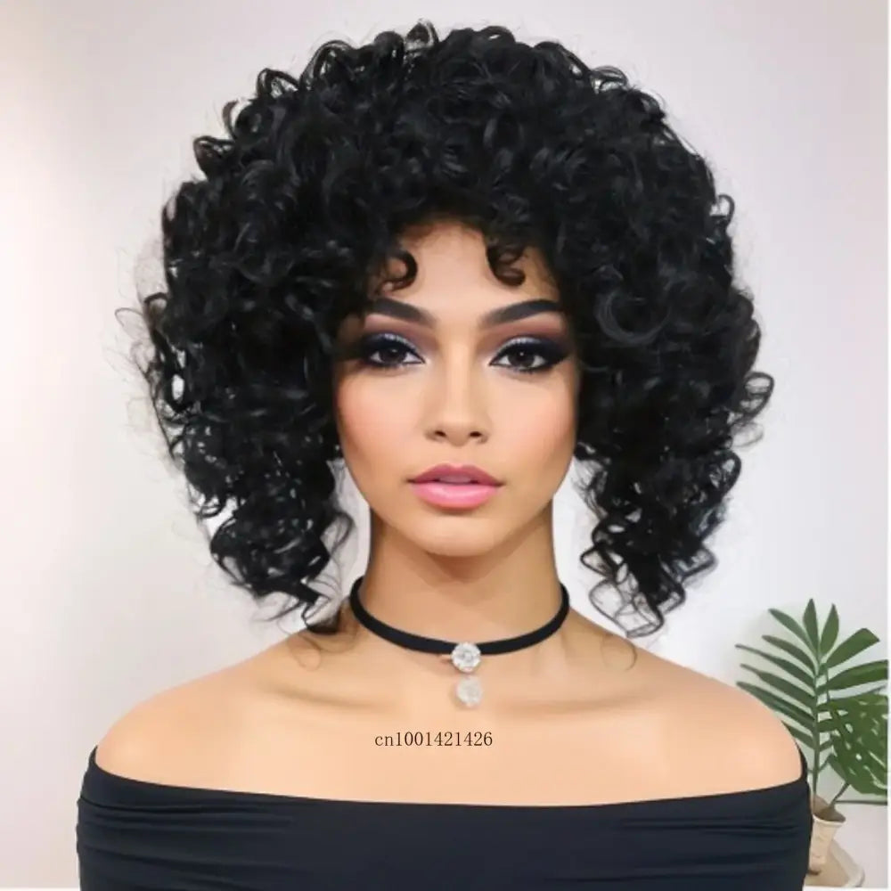 New Arrivals: Stylish Afro Curly Wigs for Your Unique Look - Natural Black