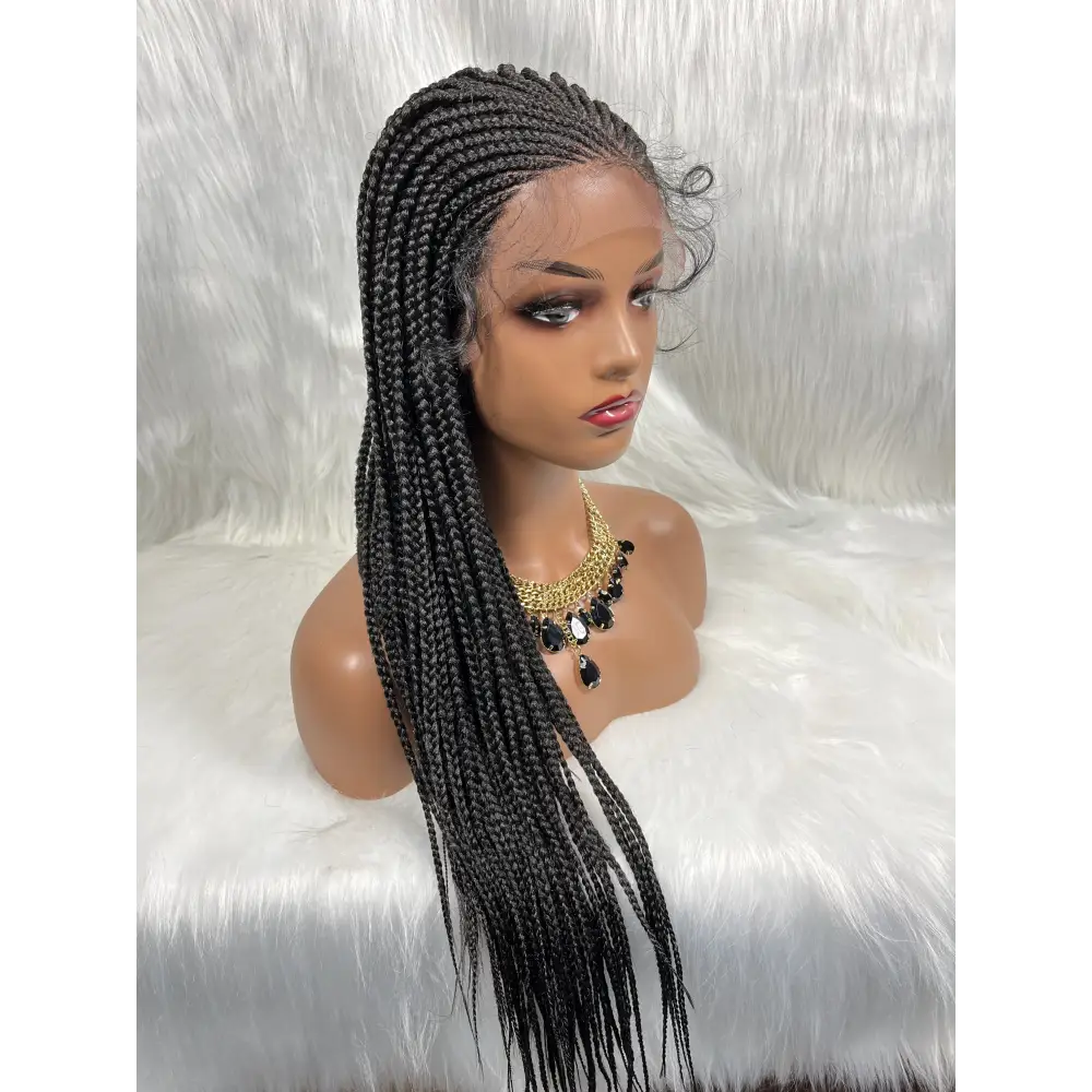 New Arrivals: Trendy Cornrow Box Braided Wigs at Queen Afro