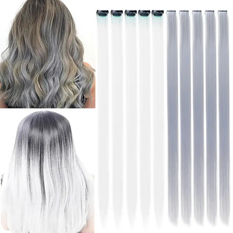 New Arrivals: Trendy Straight Colored Clip-In Hair Extensions - #14 / 22INCHES