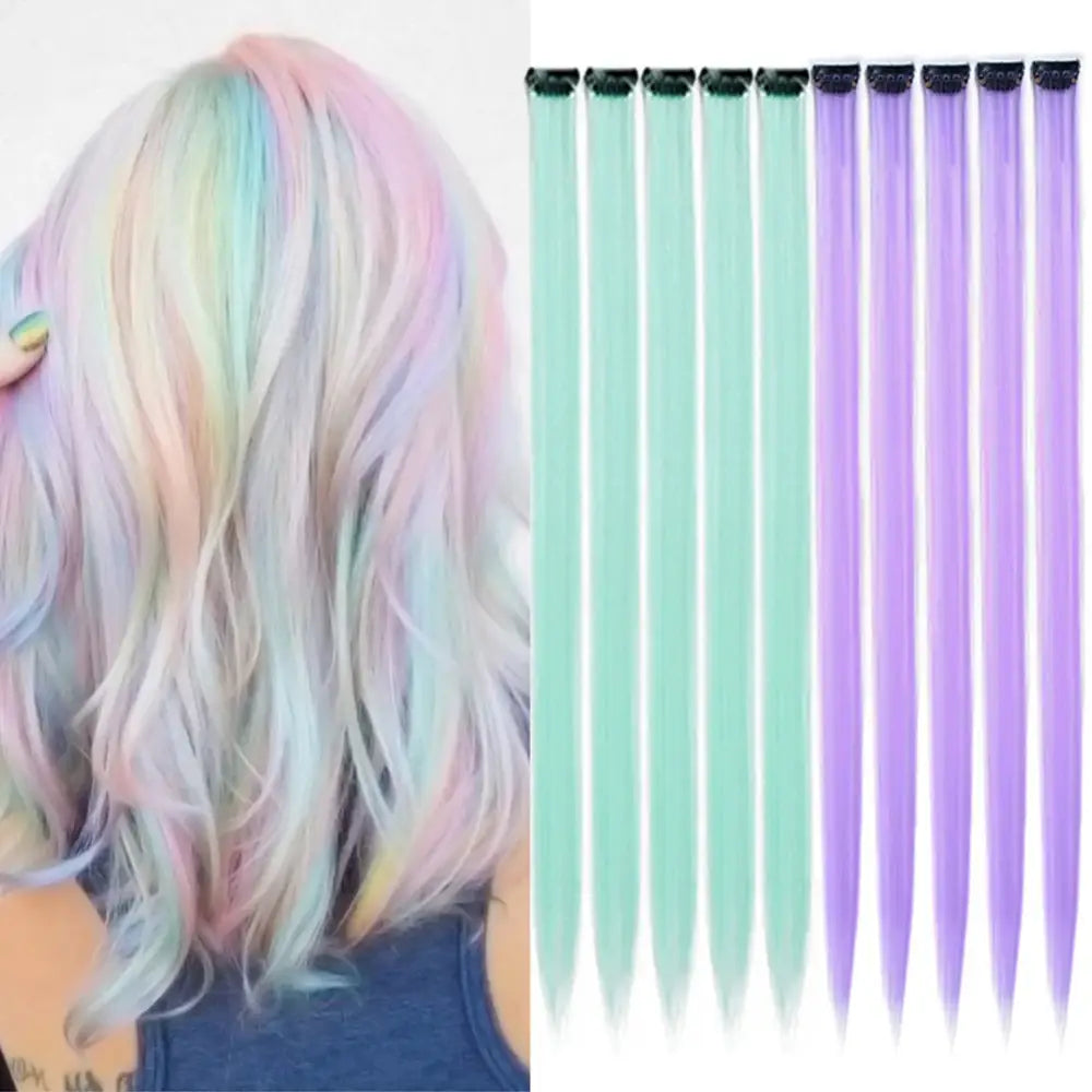 New Arrivals: Trendy Straight Colored Clip-In Hair Extensions - #18 / 22INCHES