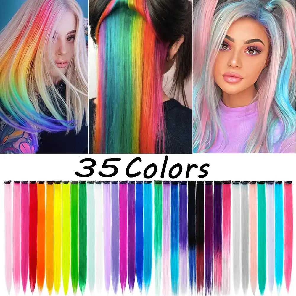 New Arrivals: Trendy Straight Colored Clip-In Hair Extensions