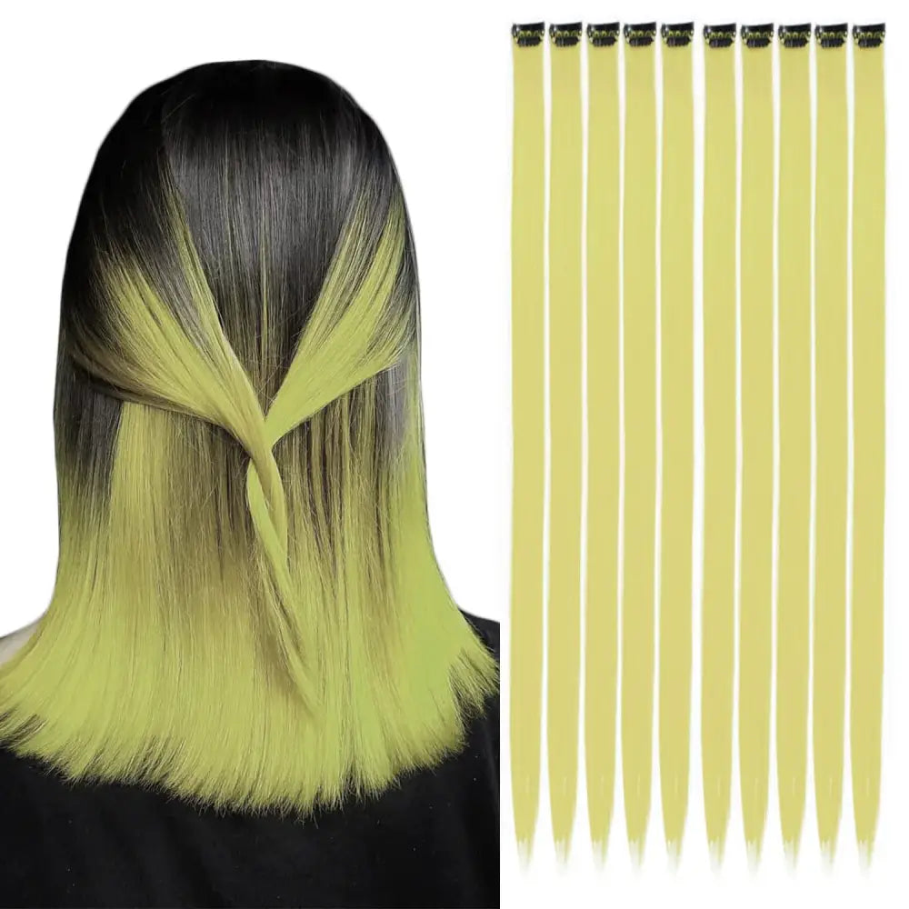 New Arrivals: Trendy Straight Colored Clip-In Hair Extensions - 4/27HL / 22INCHES