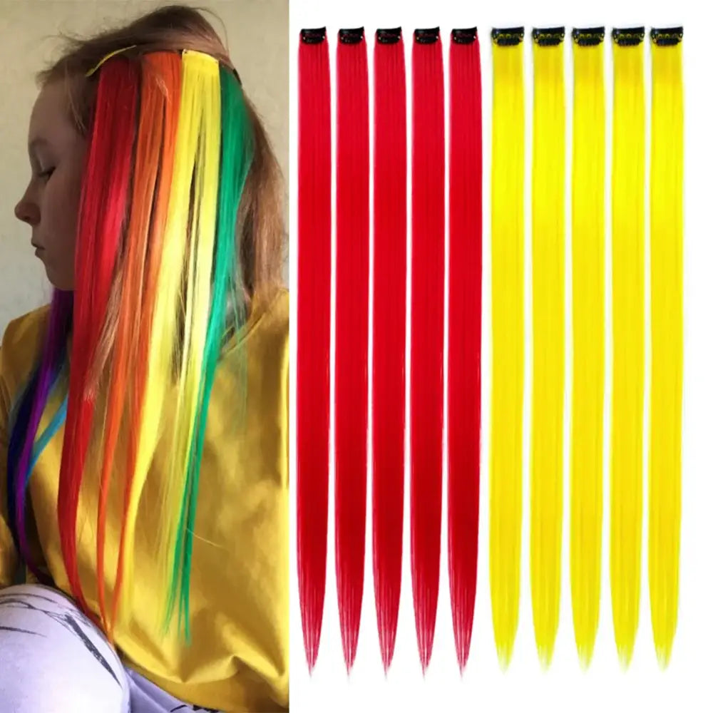 New Arrivals: Trendy Straight Colored Clip-In Hair Extensions - T4/10/27(B) / 22INCHES