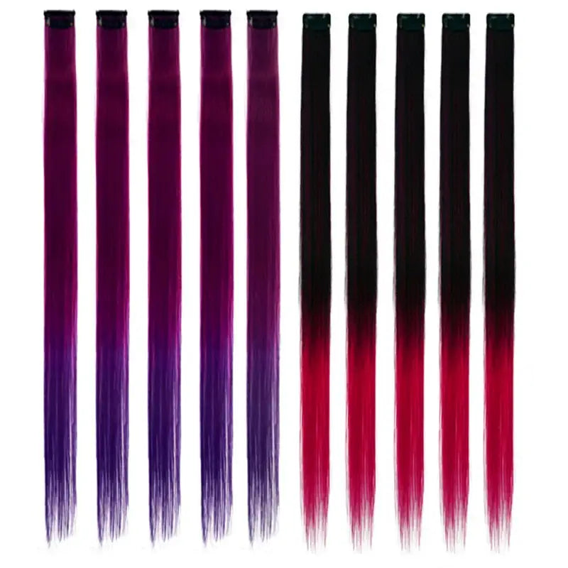 New Arrivals: Trendy Straight Colored Clip-In Hair Extensions - 8#/24# / 22INCHES