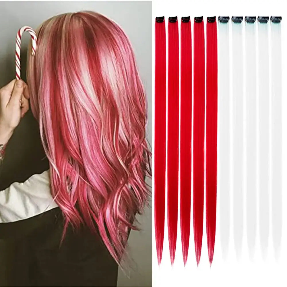 New Arrivals: Trendy Straight Colored Clip-In Hair Extensions - Coffee / 22INCHES