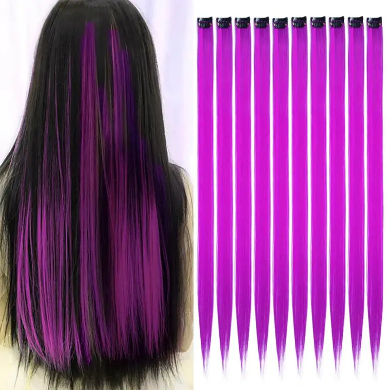 New Arrivals: Trendy Straight Colored Clip-In Hair Extensions - P12/613 / 22INCHES