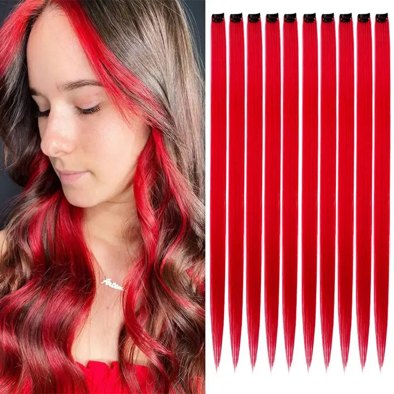 New Arrivals: Trendy Straight Colored Clip-In Hair Extensions - P1B/27 / 22INCHES