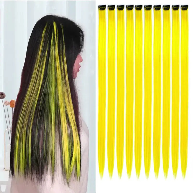 New Arrivals: Trendy Straight Colored Clip-In Hair Extensions - P2/613 / 22INCHES