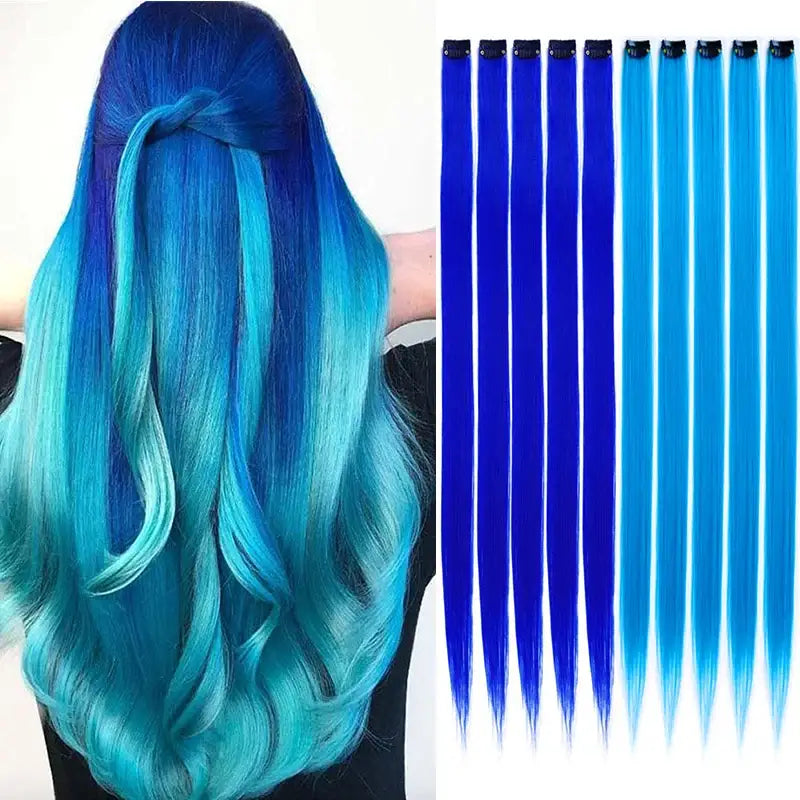 New Arrivals: Trendy Straight Colored Clip-In Hair Extensions - P27/613 / 22INCHES