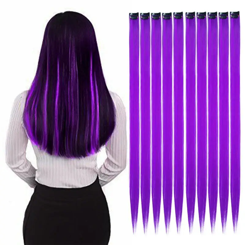 New Arrivals: Trendy Straight Colored Clip-In Hair Extensions - T1/35 / 22INCHES