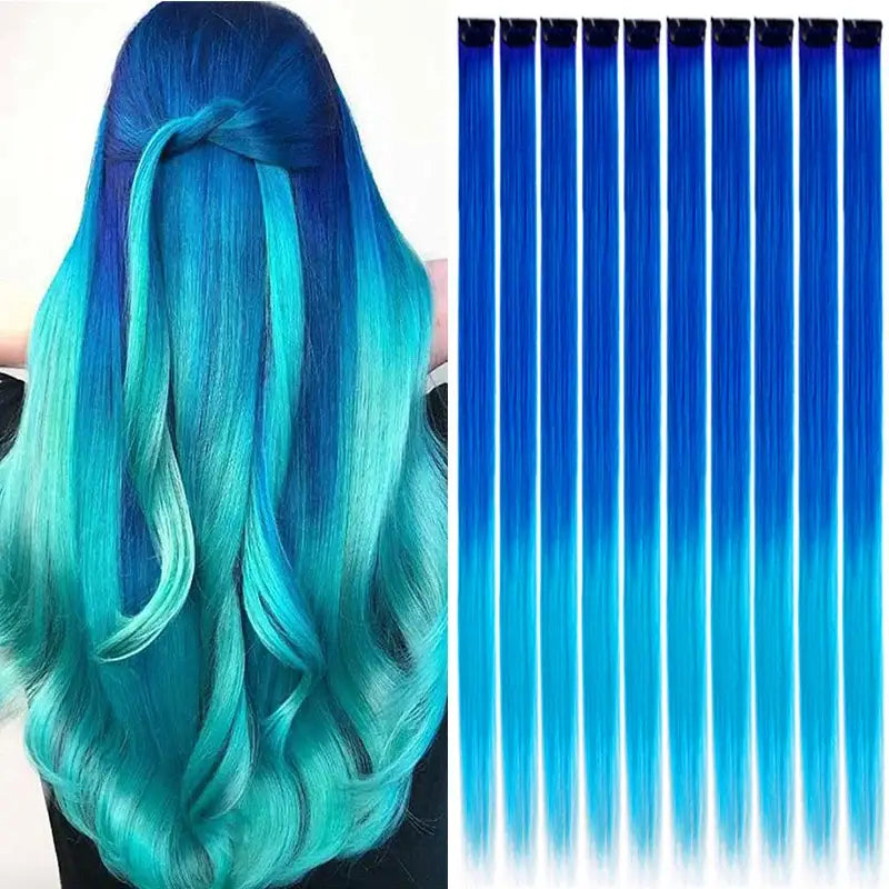 New Arrivals: Trendy Straight Colored Clip-In Hair Extensions - T1B/27 / 22INCHES