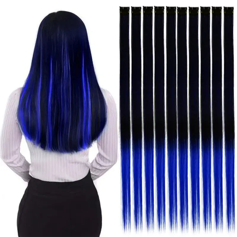 New Arrivals: Trendy Straight Colored Clip-In Hair Extensions - T1B/33 / 22INCHES