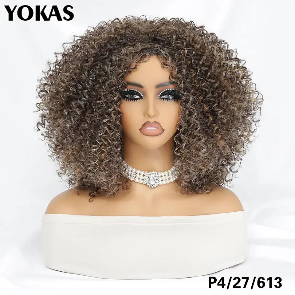 New Arrivals: Trendy Styles and Afro Kinky Wigs for Every Occasion - P4-27-613 / 1pc / 14inches