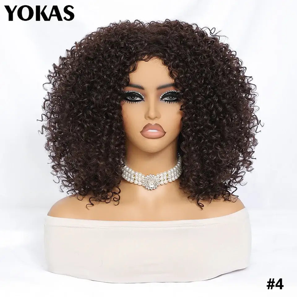 New Arrivals: Trendy Styles and Afro Kinky Wigs for Every Occasion - #4 / 1pc / 14inches