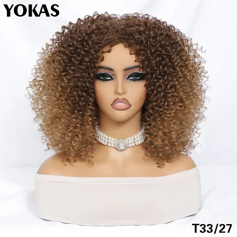 New Arrivals: Trendy Styles and Afro Kinky Wigs for Every Occasion - T33-27 / 1pc / 14inches