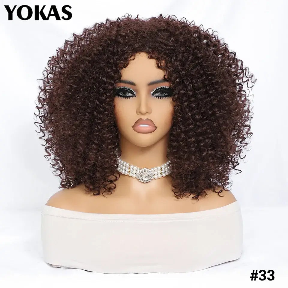 New Arrivals: Trendy Styles and Afro Kinky Wigs for Every Occasion - #33 / 1pc / 14inches